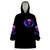 Bat Skull Wearable Blanket Hoodie Bat Skull Hello Darkness My Old Friend - Wonder Print Shop