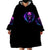 Bat Skull Wearable Blanket Hoodie Bat Skull Hello Darkness My Old Friend - Wonder Print Shop