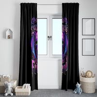 Bat Skull Window Curtain Bat Skull Hello Darkness My Old Friend - Wonder Print Shop