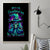 Witch Skull Canvas Wall Art Skull Witch Hello Darkness My Old Friend - Wonder Print Shop