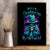Witch Skull Canvas Wall Art Skull Witch Hello Darkness My Old Friend - Wonder Print Shop