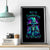 Witch Skull Canvas Wall Art Skull Witch Hello Darkness My Old Friend - Wonder Print Shop