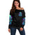Witch Skull Off Shoulder Sweater Skull Witch Hello Darkness My Old Friend - Wonder Print Shop