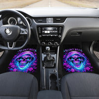 Rose Skull Car Mats I'm Blunt Because God Rolled Me That Way - Wonder Print Shop