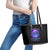 Rose Skull Leather Tote Bag I'm Blunt Because God Rolled Me That Way - Wonder Print Shop