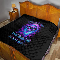 Rose Skull Quilt I'm Blunt Because God Rolled Me That Way - Wonder Print Shop