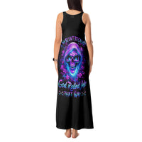Rose Skull Tank Maxi Dress I'm Blunt Because God Rolled Me That Way - Wonder Print Shop