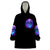 Rose Skull Wearable Blanket Hoodie I'm Blunt Because God Rolled Me That Way - Wonder Print Shop