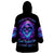 Rose Skull Wearable Blanket Hoodie I'm Blunt Because God Rolled Me That Way - Wonder Print Shop