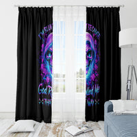 Rose Skull Window Curtain I'm Blunt Because God Rolled Me That Way - Wonder Print Shop