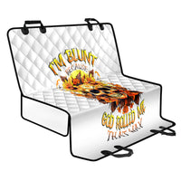 Sunflower Skull Back Car Seat Cover Sunflower I'm Blunt Because God Rolled Me That Way - Wonder Print Shop