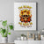 Sunflower Skull Canvas Wall Art Sunflower I'm Blunt Because God Rolled Me That Way - Wonder Print Shop