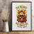 Sunflower Skull Canvas Wall Art Sunflower I'm Blunt Because God Rolled Me That Way - Wonder Print Shop