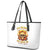 Sunflower Skull Leather Tote Bag Sunflower I'm Blunt Because God Rolled Me That Way - Wonder Print Shop