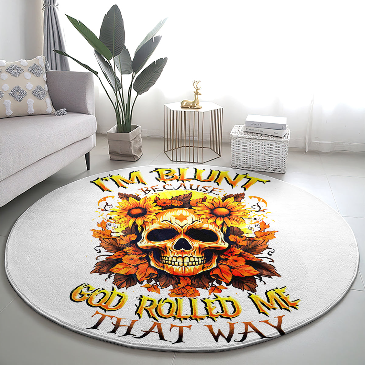 sunflower-skull-round-carpet-sunflower-im-blunt-because-god-rolled-me-that-way