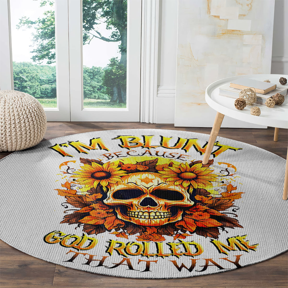 sunflower-skull-round-carpet-sunflower-im-blunt-because-god-rolled-me-that-way
