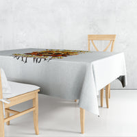 Sunflower Skull Tablecloth Sunflower I'm Blunt Because God Rolled Me That Way - Wonder Print Shop