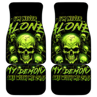 Thunder Skull Car Mats Thunder Skull I Never Alone My Demon With Me 24/7 - Wonder Print Shop