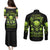 Thunder Skull Couples Matching Puletasi Dress and Long Sleeve Button Shirts Thunder Skull I Never Alone My Demon With Me 24/7 - Wonder Print Shop