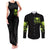 Thunder Skull Couples Matching Tank Maxi Dress and Long Sleeve Button Shirts Thunder Skull I Never Alone My Demon With Me 24/7 - Wonder Print Shop