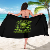 Thunder Skull Sarong Thunder Skull I Never Alone My Demon With Me 24/7 - Wonder Print Shop