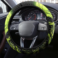 Thunder Skull Steering Wheel Cover Thunder Skull I Never Alone My Demon With Me 24/7 - Wonder Print Shop