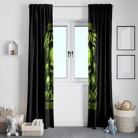 Thunder Skull Window Curtain Thunder Skull I Never Alone My Demon With Me 24/7 - Wonder Print Shop
