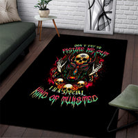 Anubis Skull Area Rug Skull Anubis Don't Try To Figured Me Out - Wonder Print Shop