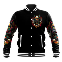 Anubis Skull Baseball Jacket Skull Anubis Don't Try To Figured Me Out - Wonder Print Shop