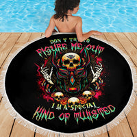 Anubis Skull Beach Blanket Skull Anubis Don't Try To Figured Me Out - Wonder Print Shop
