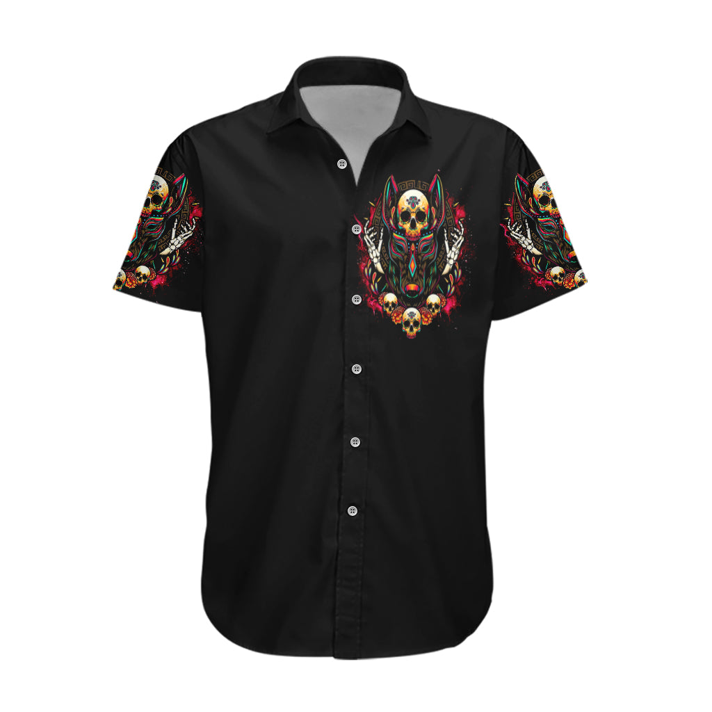 Anubis Skull Hawaiian Shirt Skull Anubis Don't Try To Figured Me Out - Wonder Print Shop