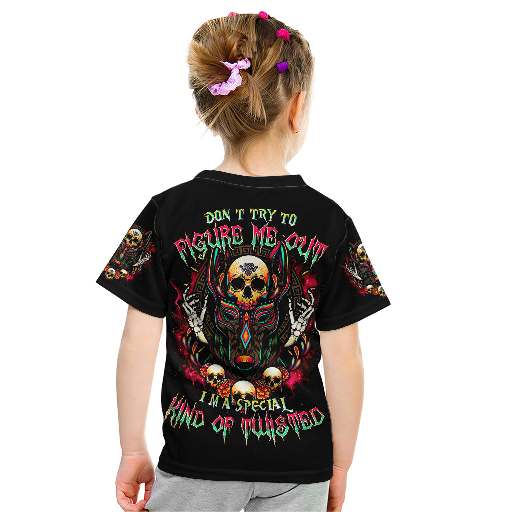 Anubis Skull Kid T Shirt Skull Anubis Don't Try To Figured Me Out - Wonder Print Shop