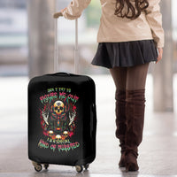 Anubis Skull Luggage Cover Skull Anubis Don't Try To Figured Me Out - Wonder Print Shop