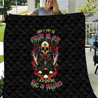 Anubis Skull Quilt Skull Anubis Don't Try To Figured Me Out - Wonder Print Shop