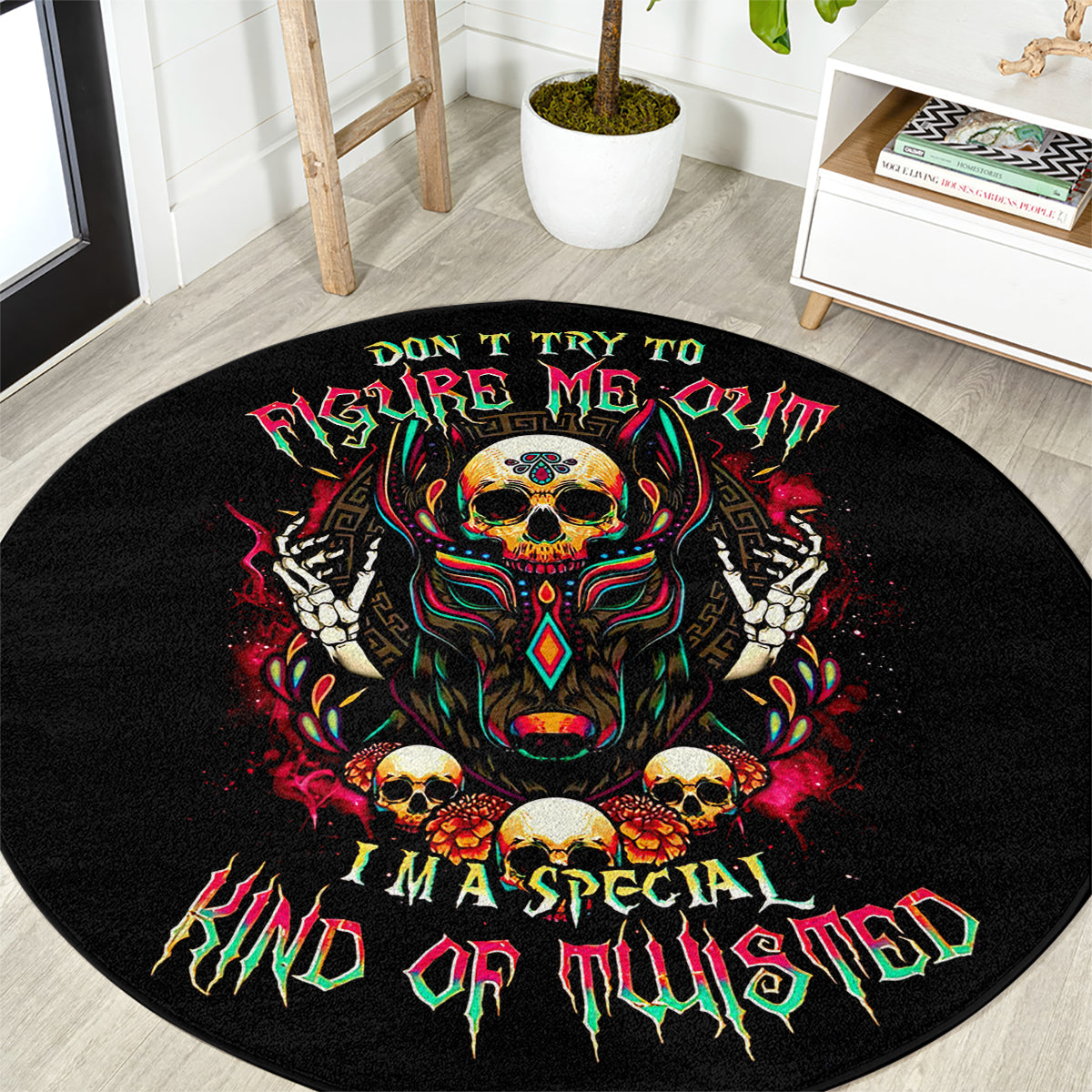 anubis-skull-round-carpet-skull-anubis-dont-try-to-figured-me-out