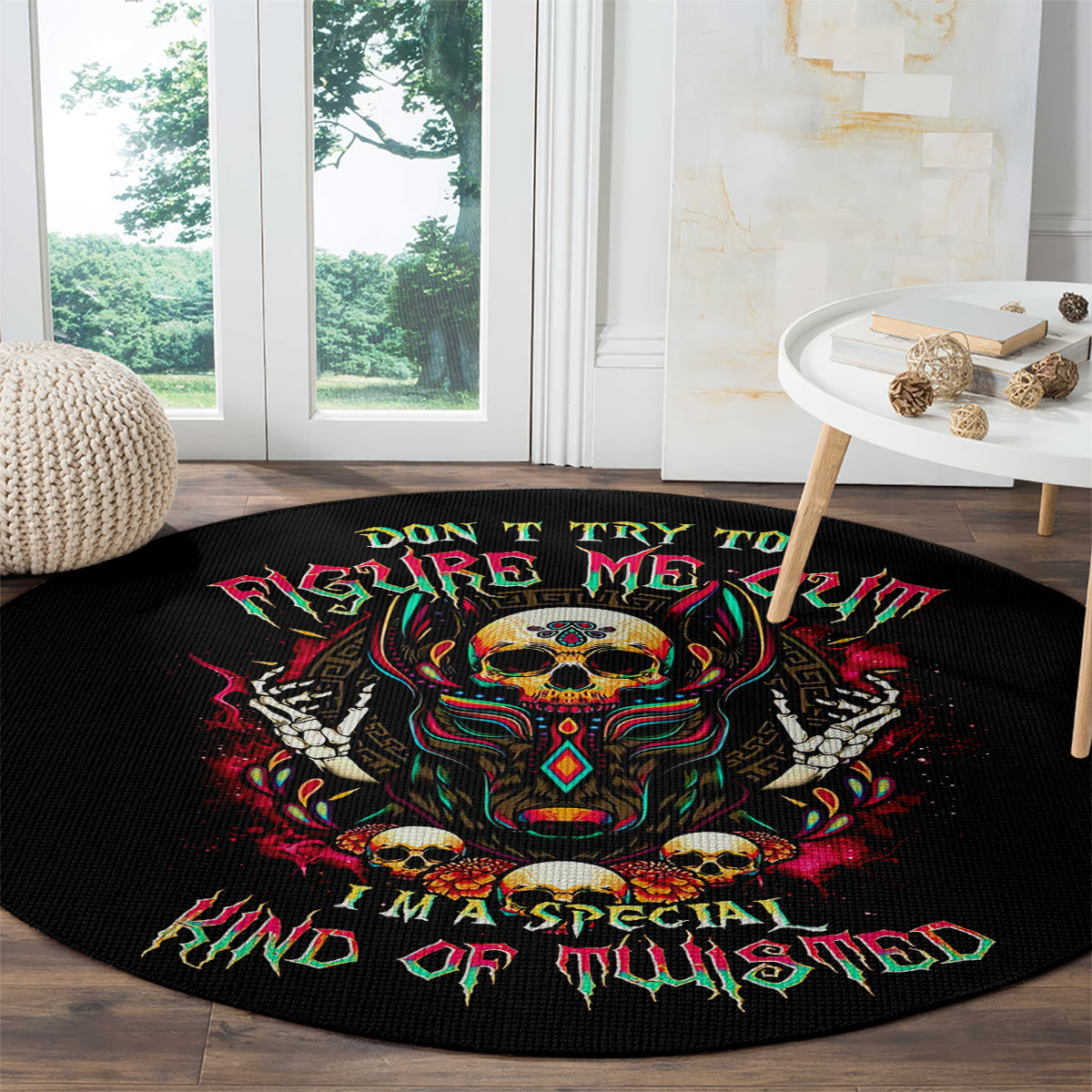 anubis-skull-round-carpet-skull-anubis-dont-try-to-figured-me-out