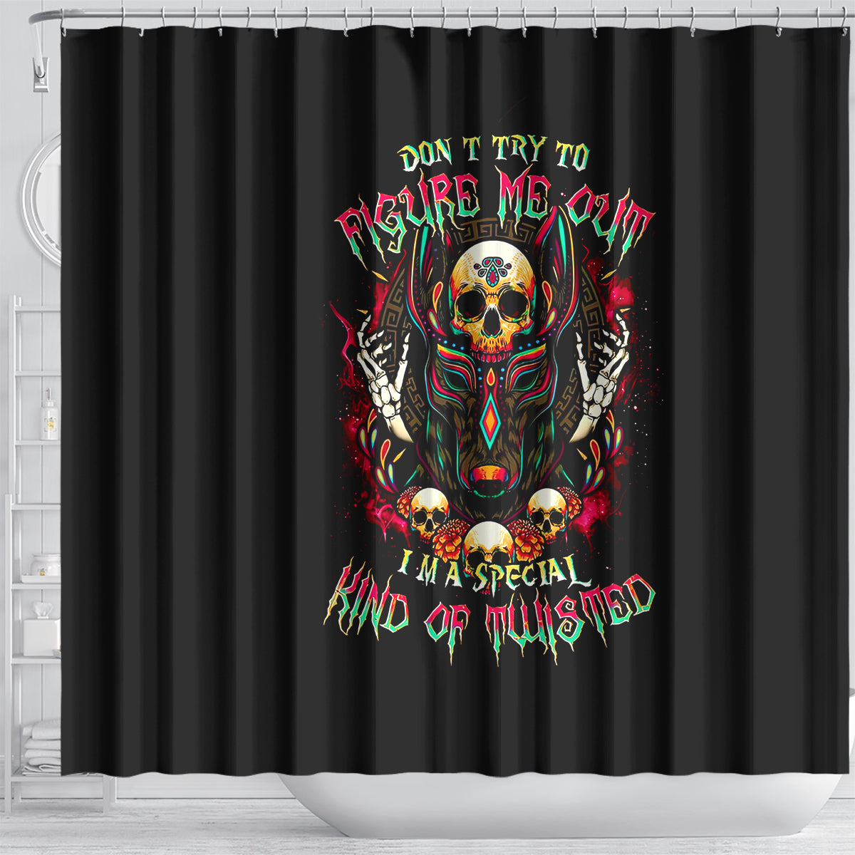 anubis-skull-shower-curtain-skull-anubis-dont-try-to-figured-me-out