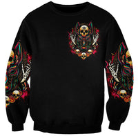 Anubis Skull Sweatshirt Skull Anubis Don't Try To Figured Me Out - Wonder Print Shop