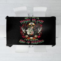Anubis Skull Tablecloth Skull Anubis Don't Try To Figured Me Out - Wonder Print Shop