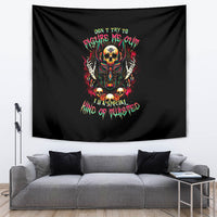 Anubis Skull Tapestry Skull Anubis Don't Try To Figured Me Out - Wonder Print Shop