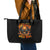 Flower Skull Leather Tote Bag Litte Bit Of Heaven With A Wild Side - Wonder Print Shop