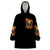Flower Skull Wearable Blanket Hoodie Litte Bit Of Heaven With A Wild Side - Wonder Print Shop