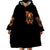 Flower Skull Wearable Blanket Hoodie Litte Bit Of Heaven With A Wild Side - Wonder Print Shop