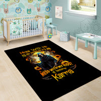 Fairy Death Skull Area Rug Mess With Me I'll Let Karma Do It's Job - Wonder Print Shop