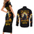 Fairy Death Skull Couples Matching Short Sleeve Bodycon Dress and Long Sleeve Button Shirts Mess With Me I'll Let Karma Do It's Job - Wonder Print Shop