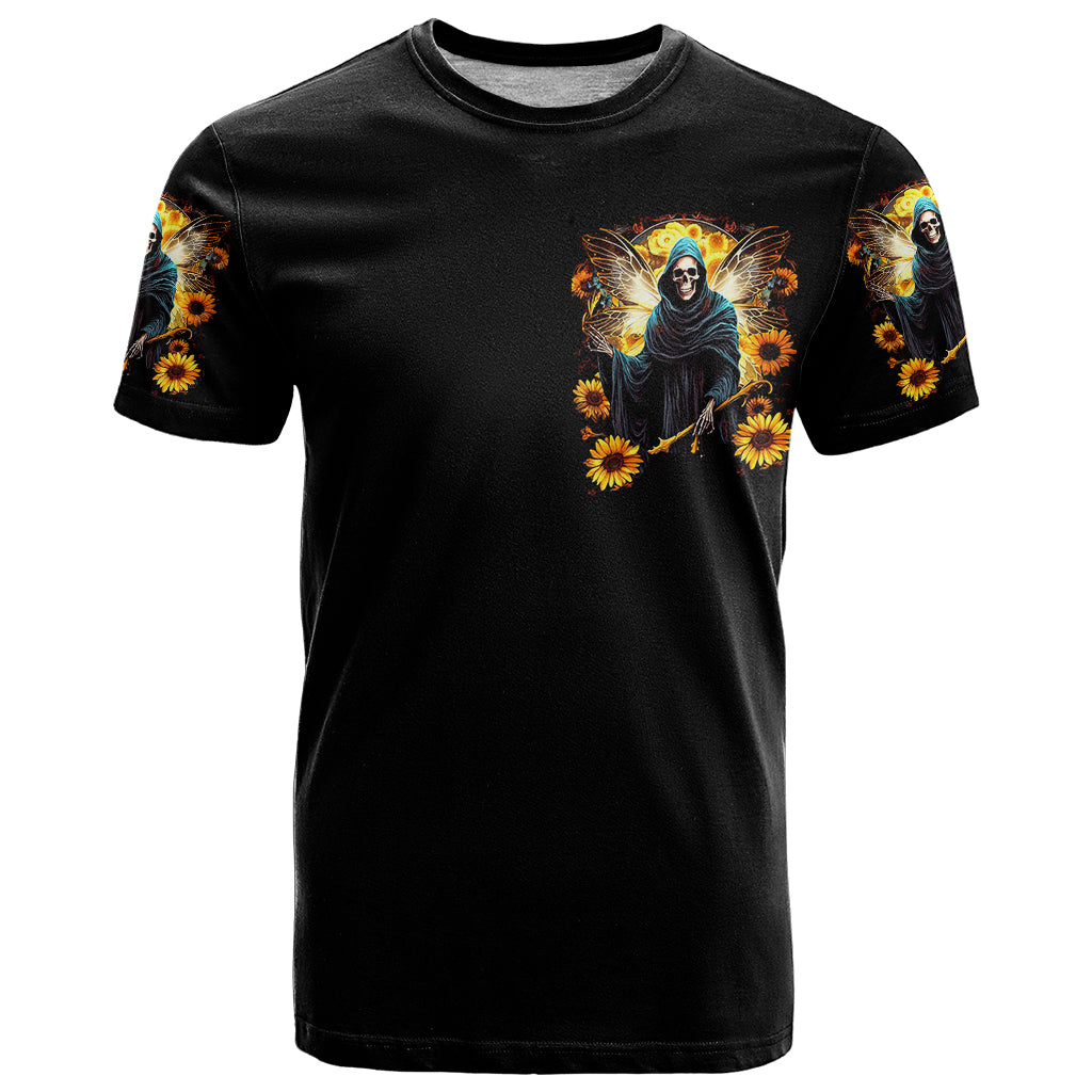 Fairy Death Skull T Shirt Mess With Me I'll Let Karma Do It's Job - Wonder Print Shop
