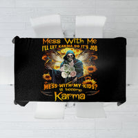 Fairy Death Skull Tablecloth Mess With Me I'll Let Karma Do It's Job - Wonder Print Shop