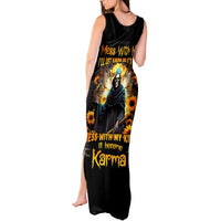 Fairy Death Skull Tank Maxi Dress Mess With Me I'll Let Karma Do It's Job - Wonder Print Shop