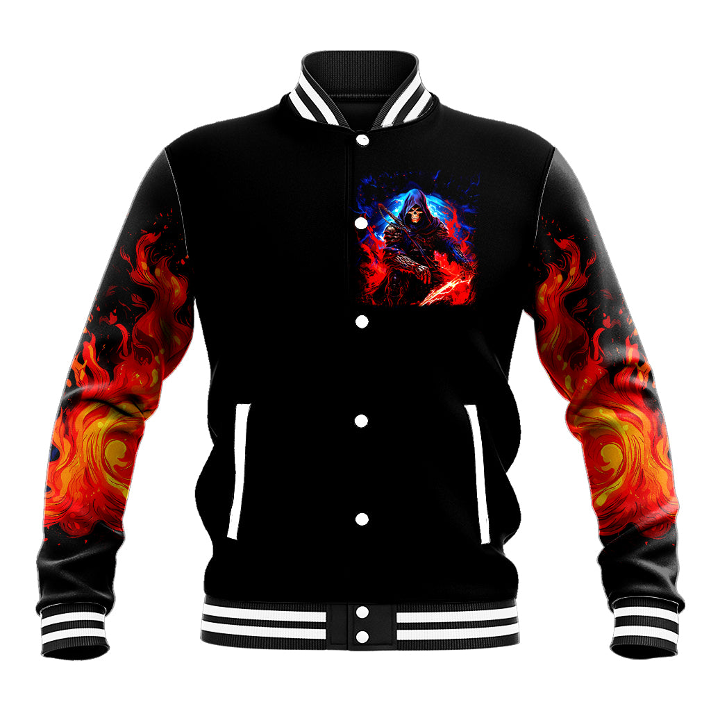 Death Skull Baseball Jacket Of Course I'm Going To Hell - Wonder Print Shop