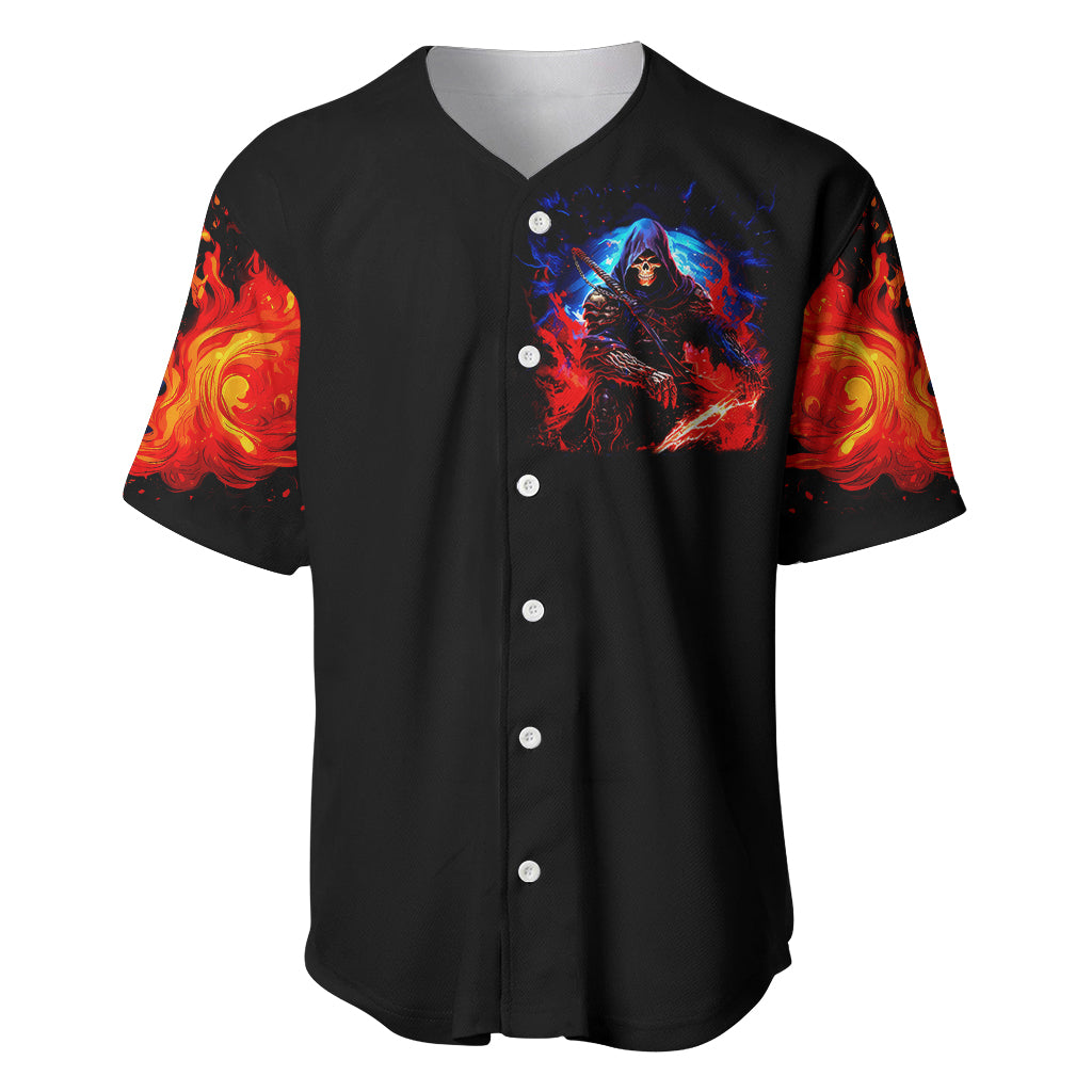 Death Skull Baseball Jersey Of Course I'm Going To Hell - Wonder Print Shop